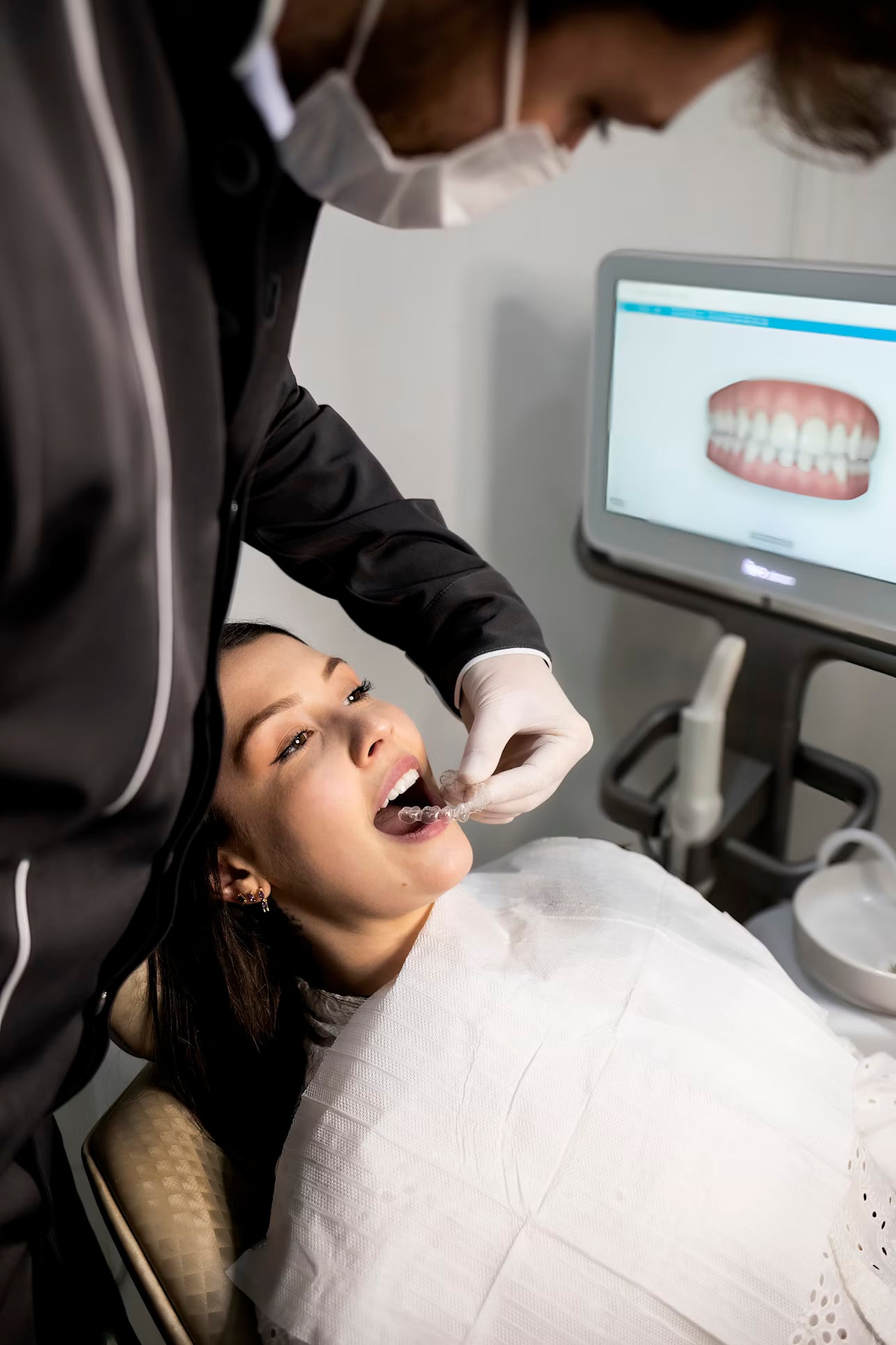 Professional dental treatment in modern office