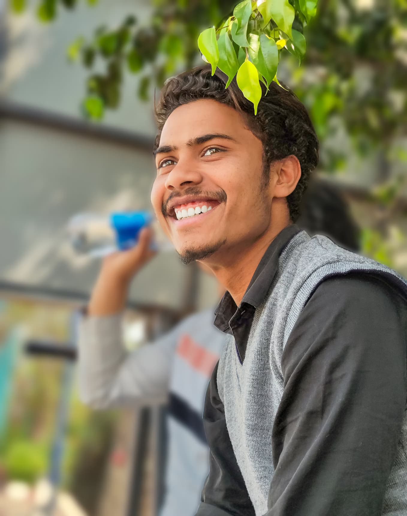 Young boy with bright confident smile
